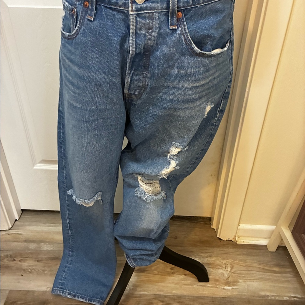 Blue Distressed Jeans